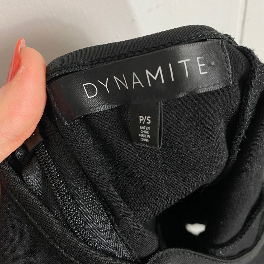 DYNAMITE Mesh Halter Tight Mini Dress - Picture 8 of 9